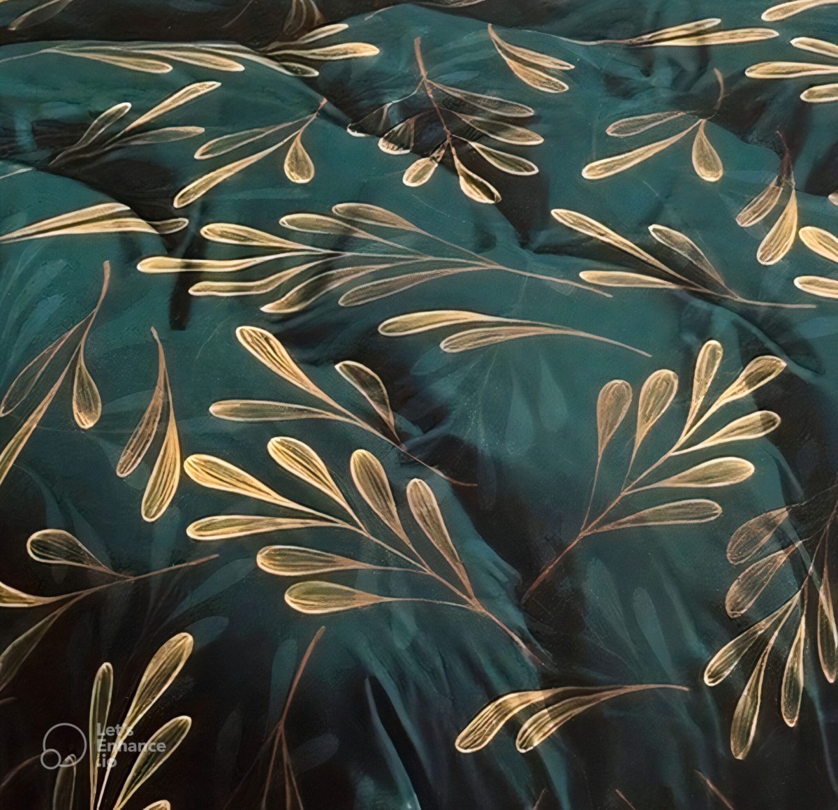 Dekbedovertrek 200x220 cm met bladeren – Glow Thuis collectie
