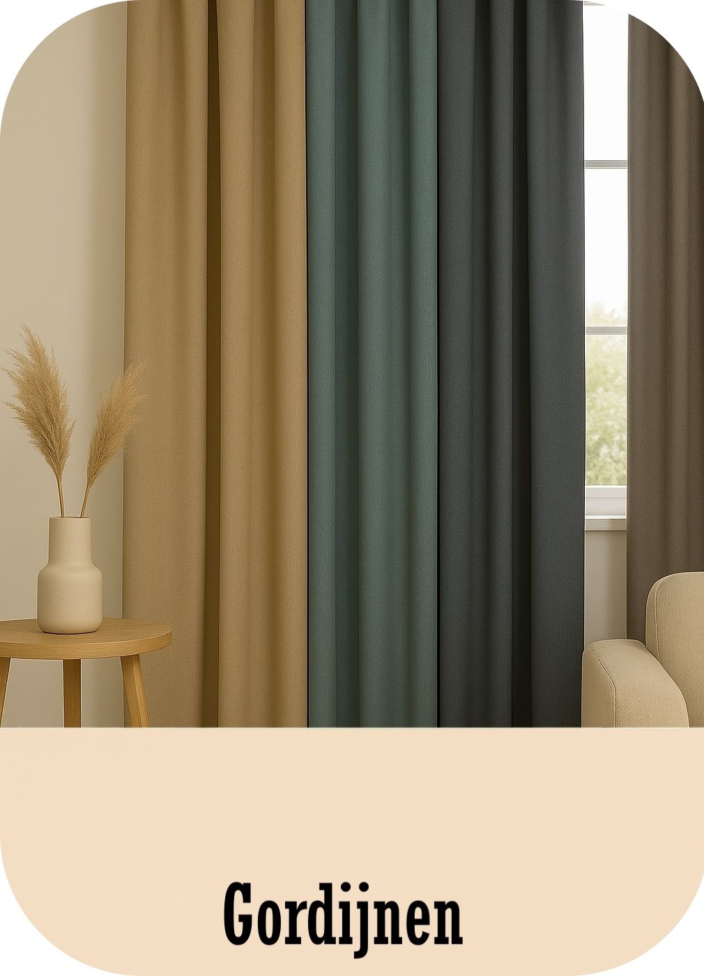 Luxe velours gordijnen in warme kleuren – Glow Thuis collectie