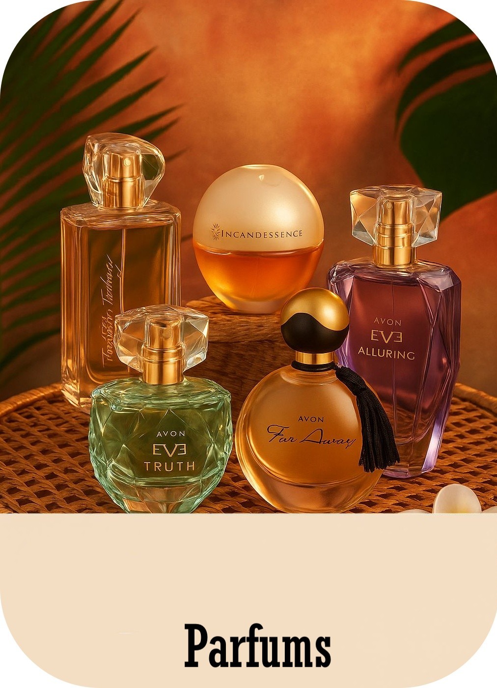 Exclusieve Avon parfums elegant gepresenteerd – geurencollectie bij Glow Thuis