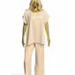 Beige dames tweedelige set – comfortabele lounge outfit met top en broek van GlowThuis