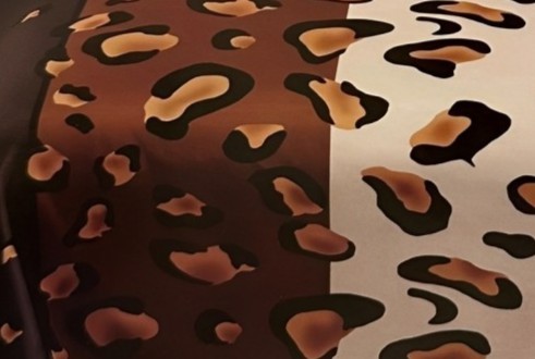 Glow Thuis 3-kleurig panterprint dekbedovertrek dubbelzijdig 200x220 cm met 2 kussenslopen
